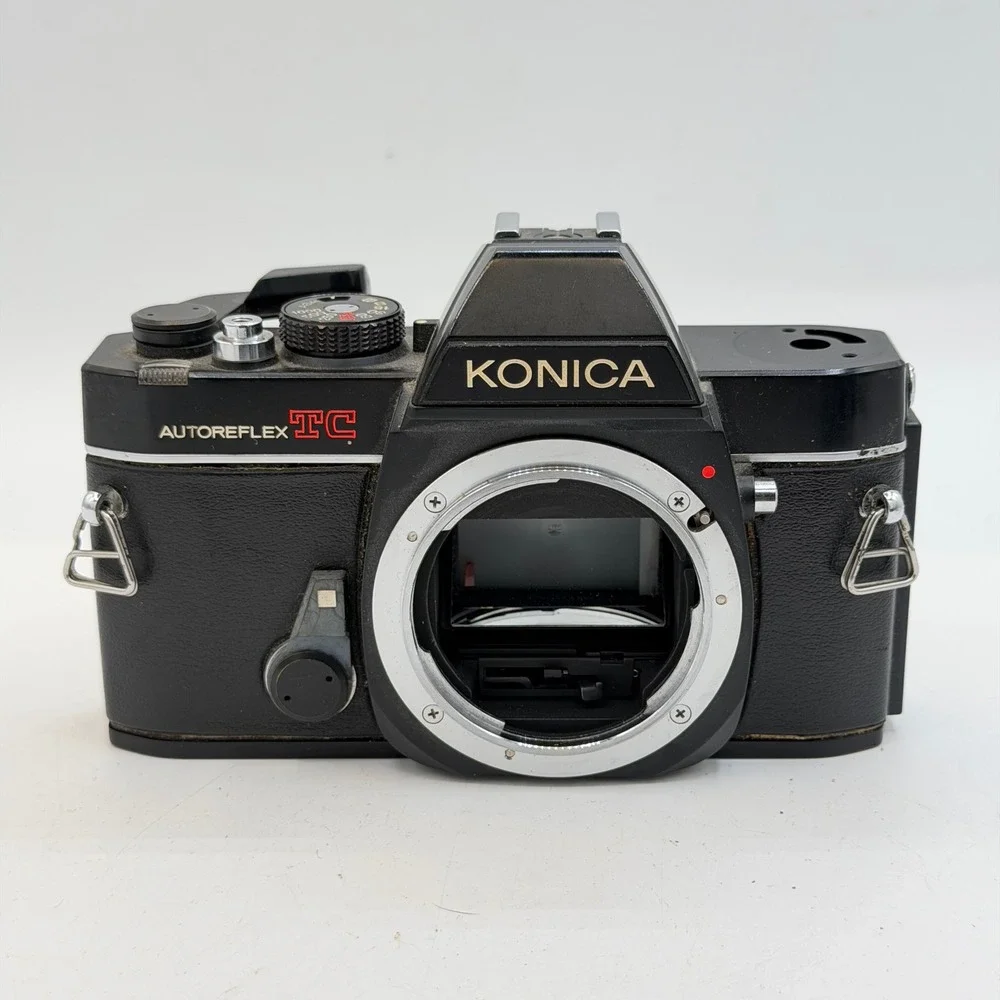 Konica Autoreflex TC 35mm SLR Film Camera Body Black Made in Japan Parts Repair